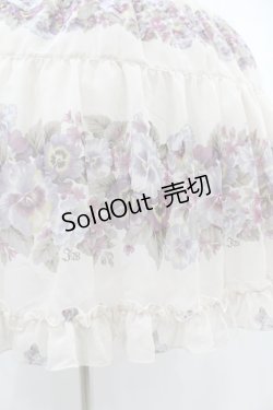 画像5: Innocent World / アンティークパンジーシフォンドレス M 生成り H-25-08-01-1044-IW-OP-NS-ZH