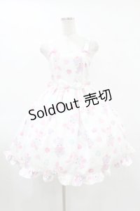 Chalmiere / FancyDollsジャンパースカート M シロ H-25-08-01-1048-0-OP-NS-ZH