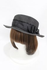 m petit by misako / AMブレードカンカン帽  ブラック H-25-08-01-1007-LO-AC-NS-ZH