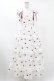 画像1: mellfy memory / Sweet cherry long ワンピース M WHITE H-25-08-01-1049-0-OP-NS-ZH (1)