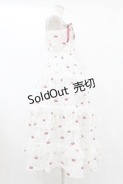 画像3: mellfy memory / Sweet cherry long ワンピース M WHITE H-25-08-01-1049-0-OP-NS-ZH