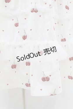 画像5: mellfy memory / Sweet cherry long ワンピース M WHITE H-25-08-01-1049-0-OP-NS-ZH