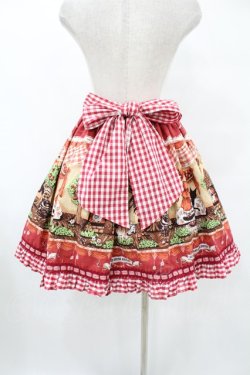 画像2: BABY,THE STARS SHINE BRIGHT / My little red riding hood柄ギンガムスカート Free エンジ H-25-08-01-1050-BA-SK-NS-ZH