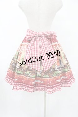 画像2: BABY,THE STARS SHINE BRIGHT / My little red riding hood柄ギンガムスカート Free エンジ H-25-08-01-1050-BA-SK-NS-ZH