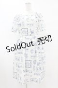 Fi.n.t / クロスステッチコラージュ柄ワンピース Free BLUE H-25-08-01-1053-CA-OP-NS-ZH
