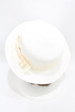 画像2: m petit by misako / AMブレードカンカン帽  オフ H-25-08-01-1008-LO-AC-NS-ZTK011 (2)