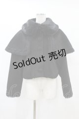 axes femme kawaii / ケープ付ショートコート M ブラック H-25-08-01-1062-AX-CO-NS-ZH