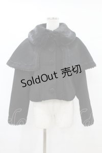 axes femme kawaii / ケープ付ショートコート M ブラック H-25-08-01-1062-AX-CO-NS-ZH