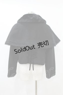 画像2: axes femme kawaii / ケープ付ショートコート M ブラック H-25-08-01-1062-AX-CO-NS-ZH