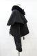 画像3: axes femme kawaii / ケープ付ショートコート M ブラック H-25-08-01-1062-AX-CO-NS-ZH (3)