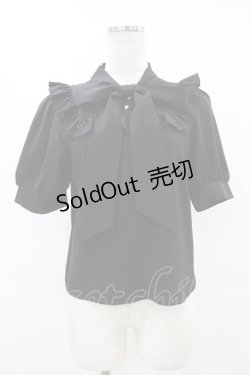 画像1: Amavel / Dreaming Ribbonボウタイトップス Free ブラック H-25-08-01-1064-CA-TO-NS-ZH