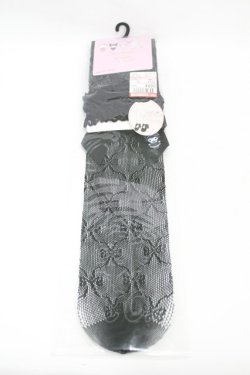 画像1: m petit by misako / AMOVKクロミリボンレース  ブラック H-25-08-01-1012-LO-ZA-NS-ZH