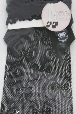 画像2: m petit by misako / AMOVKクロミリボンレース  ブラック H-25-08-01-1012-LO-ZA-NS-ZH