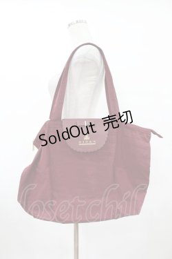 画像1: m petit by misako / NINA’Sコラボエコバッグ  ワイン H-25-08-01-1025-LO-BG-NS-ZH