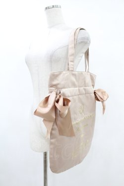 画像2: Maison de FLEUR / ポムポムプリン/リボントートバッグ  ベージュ H-25-08-01-1030-LO-BG-NS-ZH