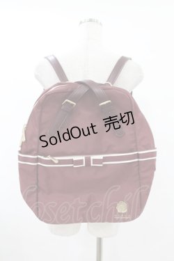 画像1: m petit by misako / NINA'S コラボ AM2WAYリュック  ワイン H-25-08-01-1033-LO-BG-NS-ZH