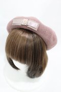 m petit by misako / NINA'SAM カメオベレー  ピンク H-25-08-01-1004-LO-AC-NS-ZH