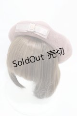 m petit by misako / NINA'SAM カメオベレー  ピンク H-25-08-01-1004-LO-AC-NS-ZH