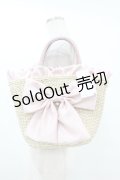 axes femme POETIQUE / リボンカゴバッグ  ピンク H-25-08-01-1036-AX-BG-NS-ZH