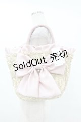 axes femme POETIQUE / リボンカゴバッグ  ピンク H-25-08-01-1036-AX-BG-NS-ZH