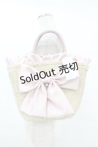 axes femme POETIQUE / リボンカゴバッグ  ピンク H-25-08-01-1036-AX-BG-NS-ZH