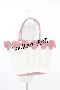 ｍ petit by misako / AMリボンツキカゴトート  レッド H-25-08-01-1037-0-BG-NS-ZH