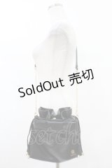m petit by misako / NINA'Sコラボ/リボンキンチャクショルダーバッグ  ブラック H-25-08-01-1040-LO-BG-NS-ZH