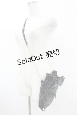 画像2: m petit by misako / NINA'Sコラボ/リボンキンチャクショルダーバッグ  ブラック H-25-08-01-1040-LO-BG-NS-ZH