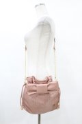 m petit by misako / NINA'Sコラボ/リボンキンチャクショルダーバッグ  ピンク H-25-08-01-1041-LO-BG-NS-ZH