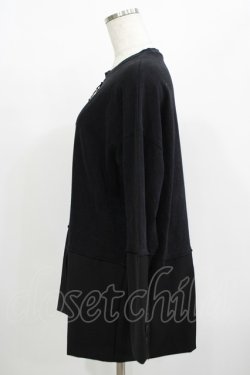 画像2: HELL CAT PUNKS / 異素材切替トップス  ブラック H-25-08-01-058-PU-TO-KB-ZH