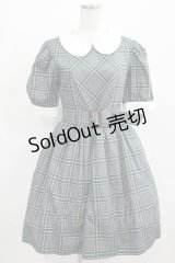 MILK / M girl Dress  ブルーグリーンチェック H-25-08-01-007-ML-OP-KB-ZH