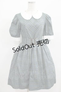 MILK / M girl Dress  ブルーグリーンチェック H-25-08-01-007-ML-OP-KB-ZH