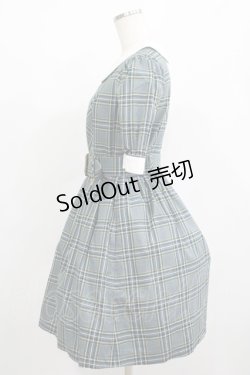 画像2: MILK / M girl Dress  ブルーグリーンチェック H-25-08-01-007-ML-OP-KB-ZH