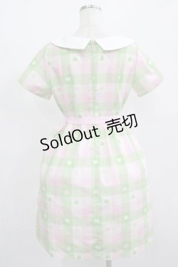 画像3: MILK / Love Checkワンピース  ピーチメロン H-25-08-01-008-ML-OP-KB-ZH