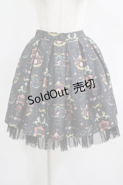 画像1: abilletage / CIRCUSタックスカート  ブラック H-25-08-01-012-GO-SK-KB-ZH