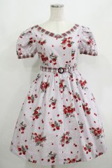 MILK / BERRY Timeワンピース  スモーキーベリー×レッドタータン H-25-08-02-026-ML-OP-KB-ZH