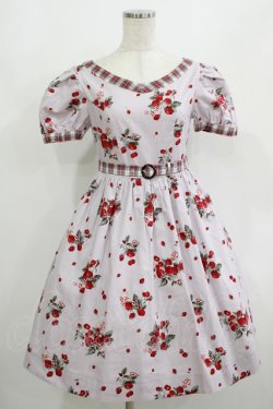 画像1: MILK / BERRY Timeワンピース  スモーキーベリー×レッドタータン H-25-08-02-026-ML-OP-KB-ZH