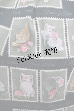 画像4: Emily Temple cute / Kitten Stamp Collectionキャミソールワンピース  グリーン H-25-08-02-028-ET-OP-KB-ZH