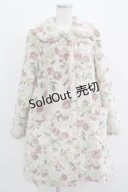 画像1: MILK / ア・ラ・モードコート  ベージュフラワーファー H-25-08-02-031-ML-CO-KB-ZT-C063