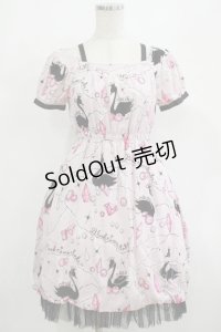 MILK / Black Swan Lake Dress  ピンク H-25-08-02-033-ML-OP-KB-ZH