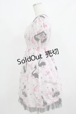 画像2: MILK / Black Swan Lake Dress  ピンク H-25-08-02-033-ML-OP-KB-ZH