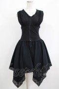 MR corset / コルセット風切替ノースリーブワンピース  黒 H-25-08-02-034-PU-OP-KB-ZH