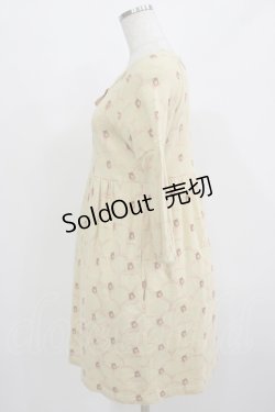 画像2: Jane Marple / gabrielleソフト裏毛のワンピース  クリーム H-25-08-02-037-JM-OP-KB-ZH