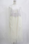 Candy Stripper / LINGERIE LAYERED DRESS 2 オフ H-25-08-02-040-PU-OP-KB-ZH
