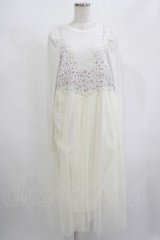 Candy Stripper / LINGERIE LAYERED DRESS 2 オフ H-25-08-02-040-PU-OP-KB-ZH