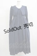 Sheglit / アネモネのフリルワンピース  ネイビー H-25-08-02-005-EL-OP-KB-ZH