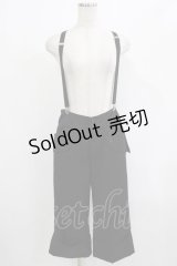 BPN / サス付き蝙蝠フラップハーフパンツ M 黒 H-25-08-02-046-GO-PA-KB-ZH