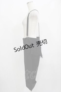 画像2: BPN / サス付き蝙蝠フラップハーフパンツ M 黒 H-25-08-02-046-GO-PA-KB-ZH