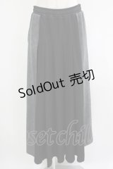Qutie Frash / ミリタリーロングスカート  黒×グレー（迷彩） H-25-08-02-047-QU-SK-KB-ZH