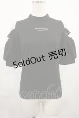 EATME / ベルトデザインオープンショルダーリブTOP Free ブラック/ピンク H-25-08-02-1036-LO-TO-NS-ZH